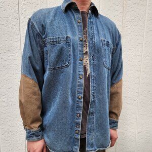 Timberland Pro Series Denim Jacket 100% Cotton Size Large Vintage